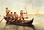 LONGHI, Pietro Duck Hunters on the Lagoon s oil painting reproduction